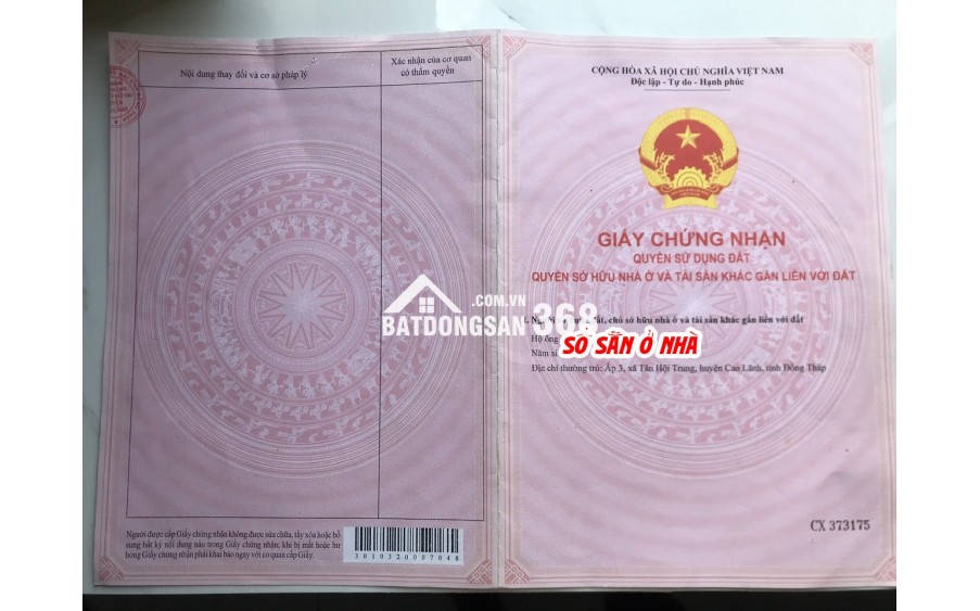 Bán đất ruộng lên ao sẵn tại Cao Lãnh